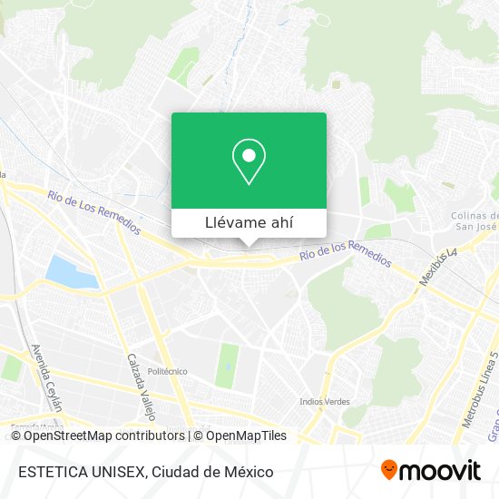 Mapa de ESTETICA UNISEX