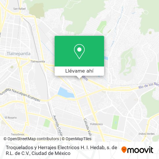 Mapa de Troquelados y Herrajes Electricos H. I. Hedab, s. de R.L. de C.V.