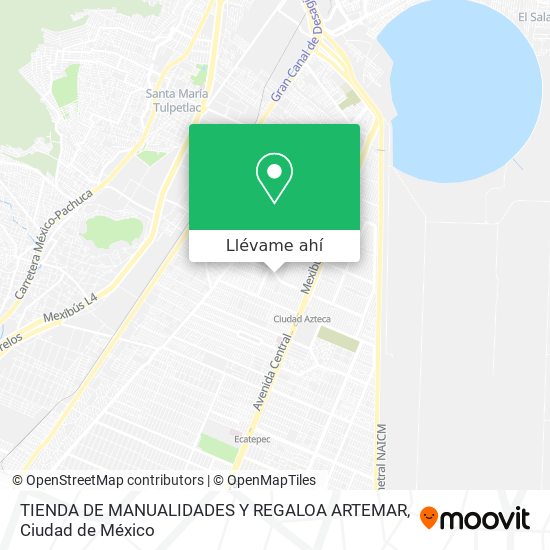 Mapa de TIENDA DE MANUALIDADES Y REGALOA ARTEMAR