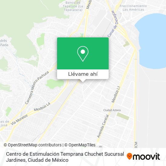 Mapa de Centro de Estimulación Temprana Chuchet Sucursal Jardines