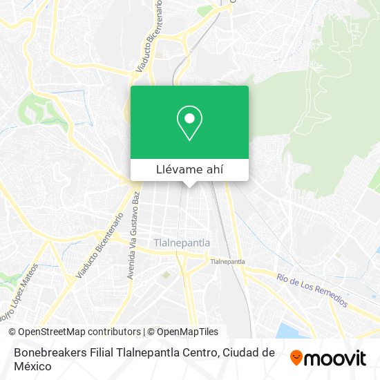 Mapa de Bonebreakers Filial Tlalnepantla Centro