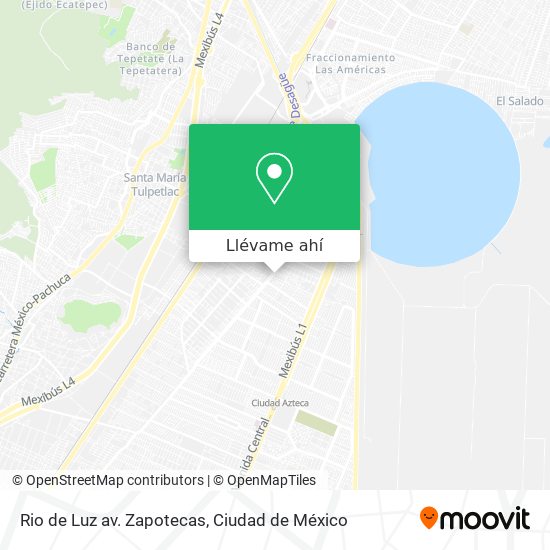 Mapa de Rio de Luz av. Zapotecas