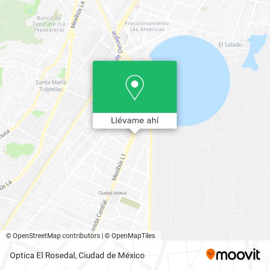 Mapa de Optica El Rosedal