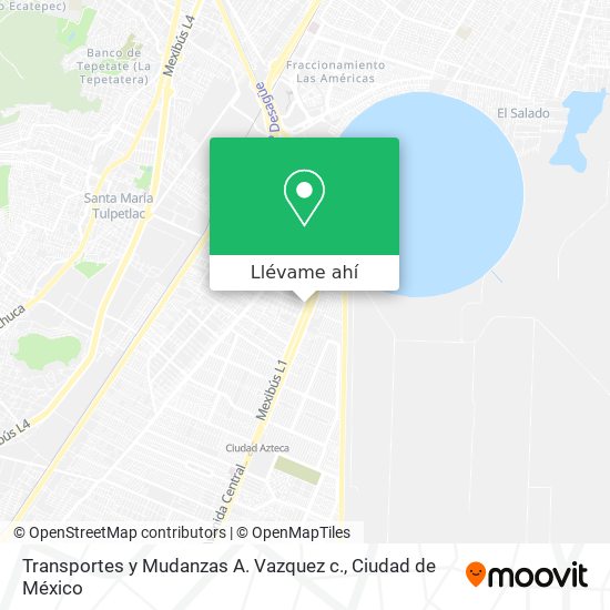Mapa de Transportes y Mudanzas A. Vazquez c.
