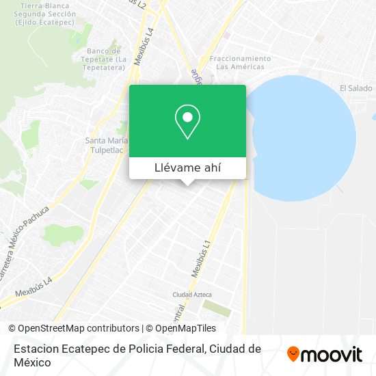 Mapa de Estacion Ecatepec de Policia Federal