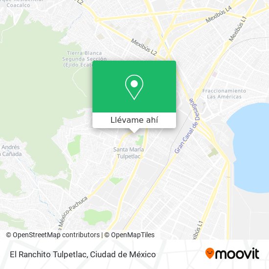 Mapa de El Ranchito Tulpetlac