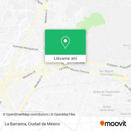 Mapa de La Barranca