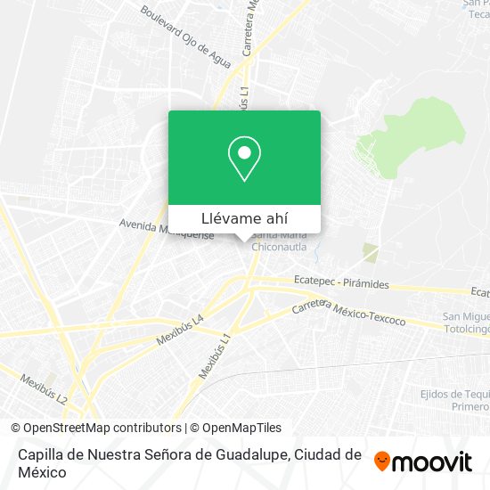 Mapa de Capilla de Nuestra Señora de Guadalupe