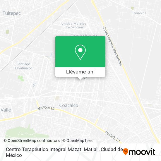 Cómo llegar a Centro Terapéutico Integral Mazatl Matlali en Melchor Ocampo  en Autobús?