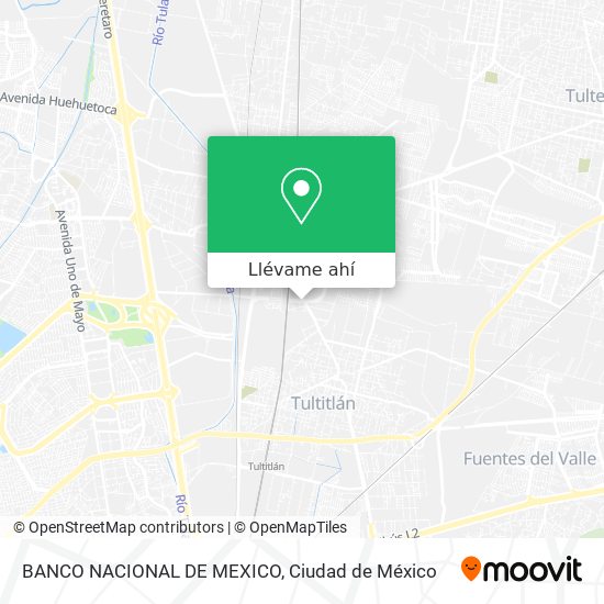 Mapa de BANCO NACIONAL DE MEXICO