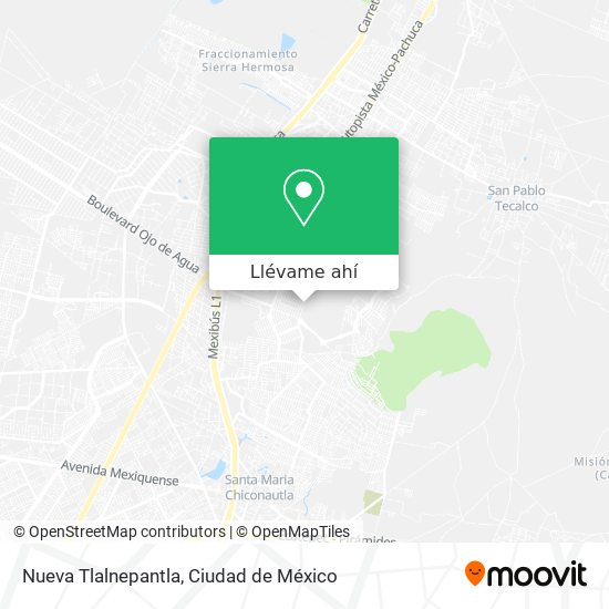 Mapa de Nueva Tlalnepantla