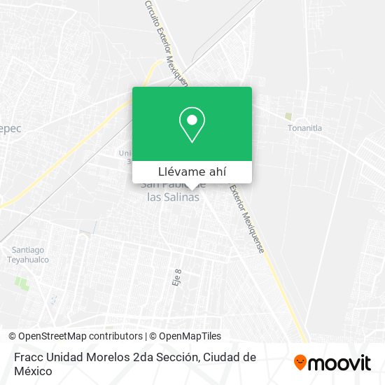 Mapa de Fracc Unidad Morelos 2da Sección