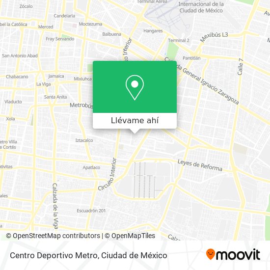 Mapa de Centro Deportivo Metro