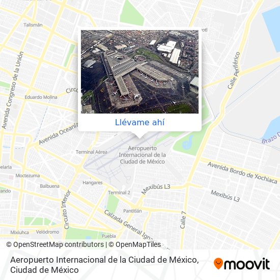 Mapa de Aeropuerto Internacional de la Ciudad de México