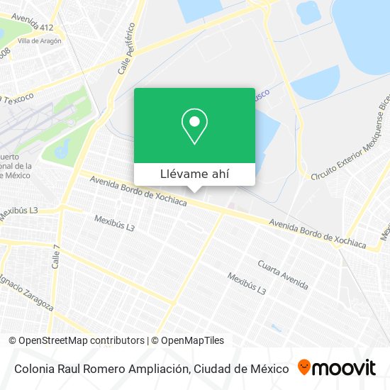 Mapa de Colonia Raul Romero Ampliación