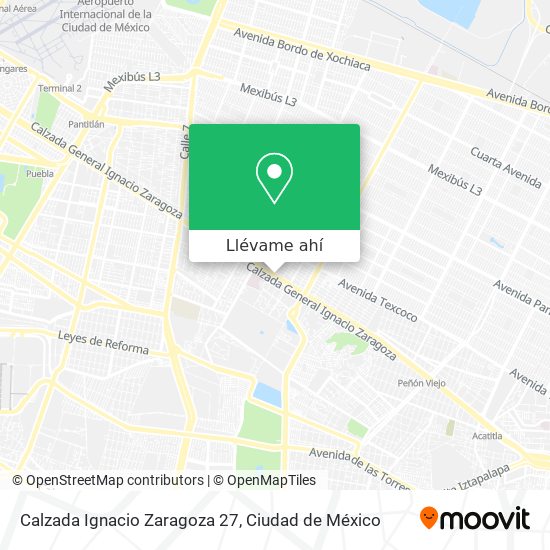 Mapa de Calzada Ignacio Zaragoza 27