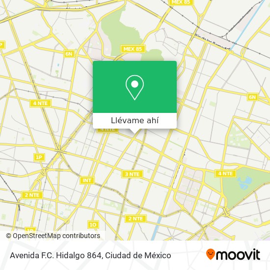 Mapa de Avenida F.C. Hidalgo 864