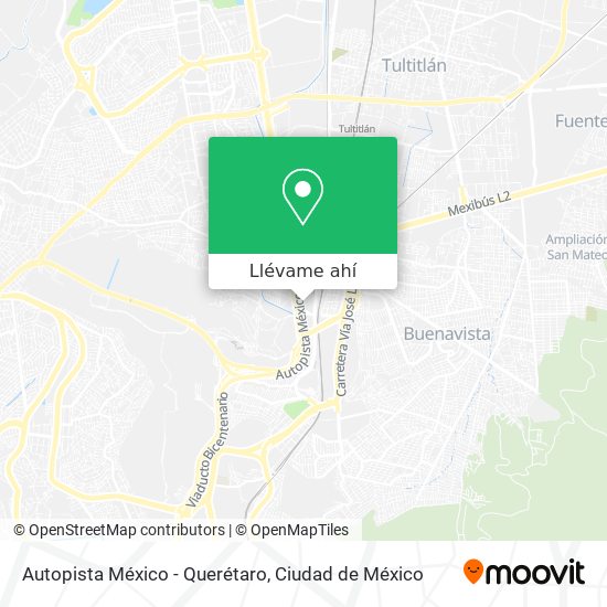 Mapa de Autopista México - Querétaro