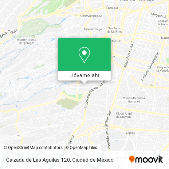 Mapa de Calzada de Las Aguilas 120