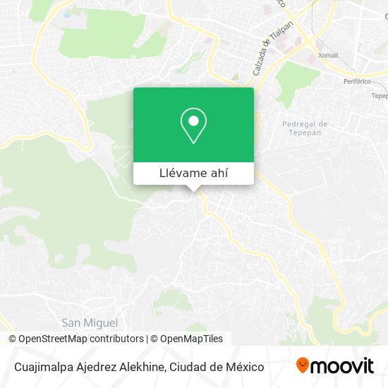 Mapa de Cuajimalpa Ajedrez Alekhine