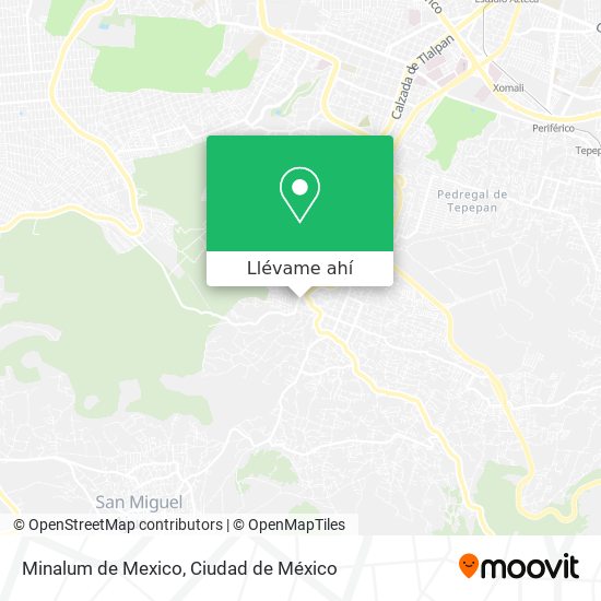 Mapa de Minalum de Mexico