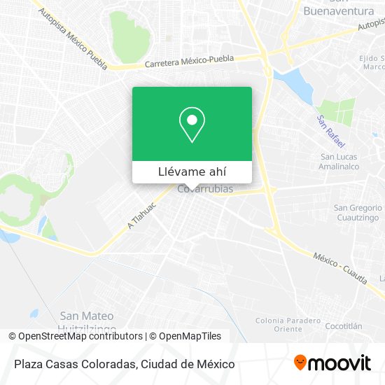 Cómo llegar a Plaza Casas Coloradas en Ixtapaluca en Autobús o Metro?