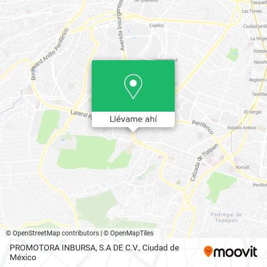 Mapa de PROMOTORA INBURSA, S.A DE C.V.