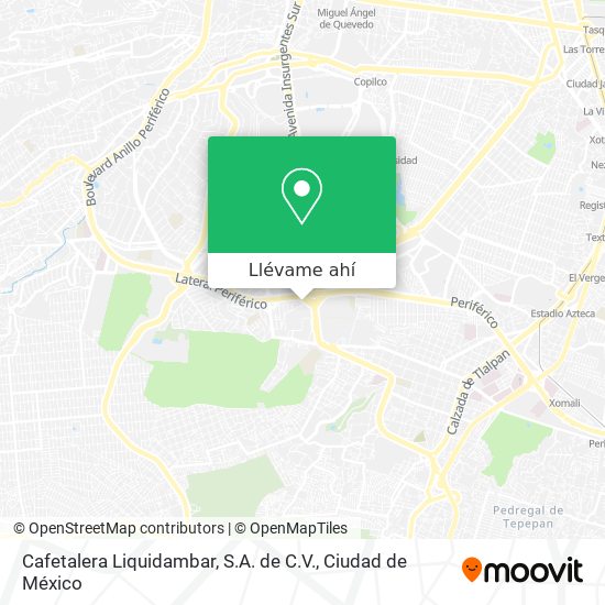 Mapa de Cafetalera Liquidambar, S.A. de C.V.