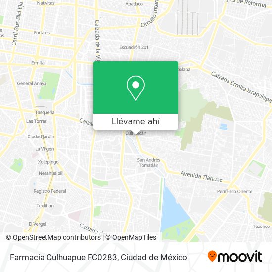 Mapa de Farmacia Culhuapue FC0283