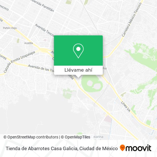 Mapa de Tienda de Abarrotes Casa Galicia