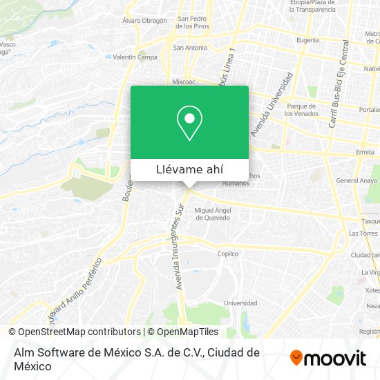 Mapa de Alm Software de México S.A. de C.V.
