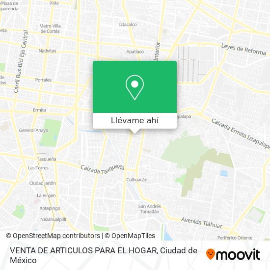 Mapa de VENTA DE ARTICULOS PARA EL HOGAR