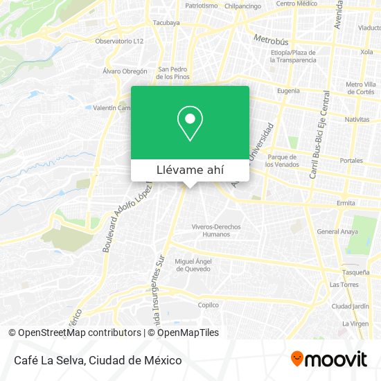 Mapa de Café La Selva