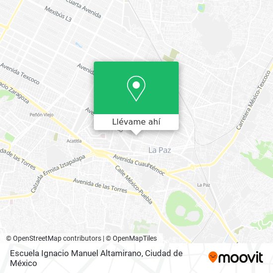 Mapa de Escuela Ignacio Manuel Altamirano