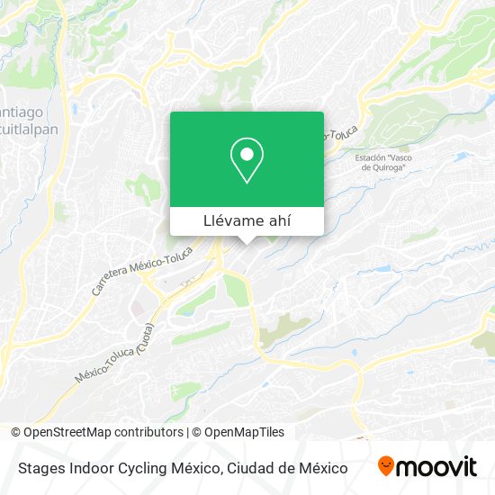 Mapa de Stages Indoor Cycling México