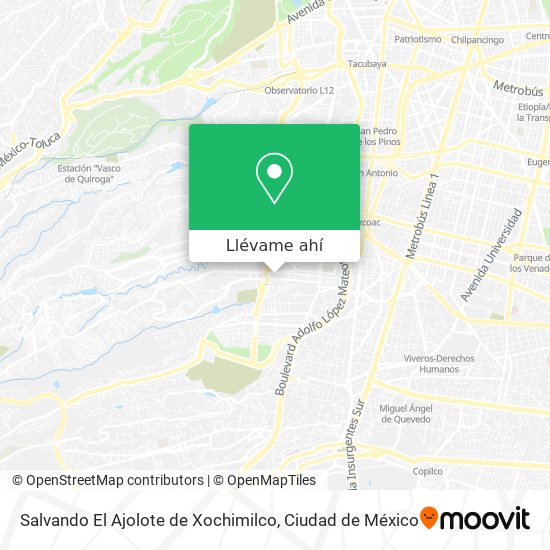 Mapa de Salvando El Ajolote de Xochimilco
