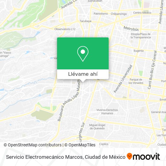 Mapa de Servicio Electromecánico Marcos