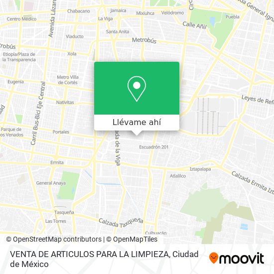 Mapa de VENTA DE ARTICULOS PARA LA LIMPIEZA