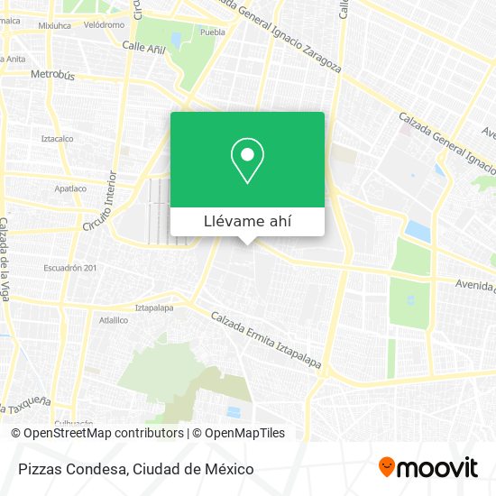 Mapa de Pizzas Condesa