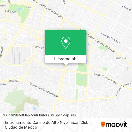 Mapa de Entrenamiento Canino de Alto Nivel. Ecan Club