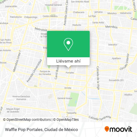 Mapa de Waffle Pop Portales