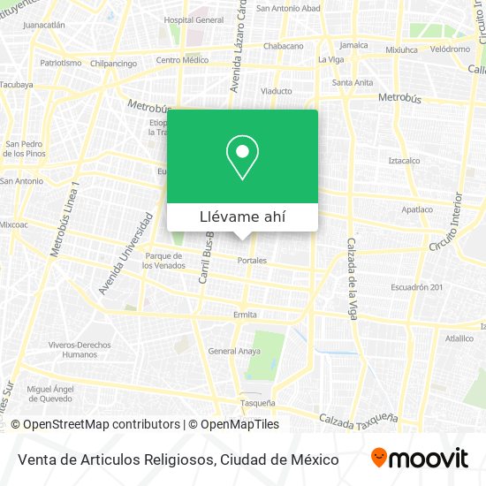 Mapa de Venta de Articulos Religiosos