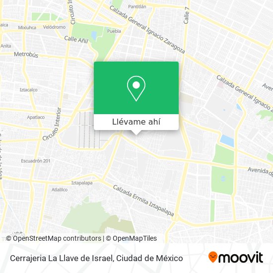 Mapa de Cerrajeria La Llave de Israel