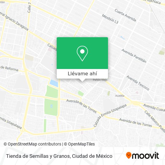 Mapa de Tienda de Semillas y Granos