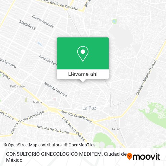 Mapa de CONSULTORIO GINECOLOGICO MEDIFEM