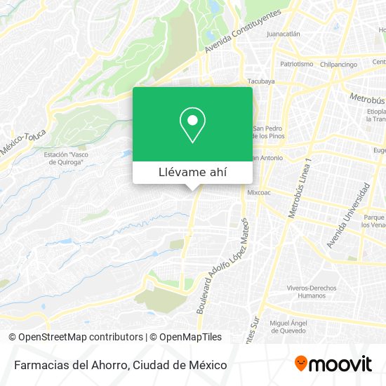 Mapa de Farmacias del Ahorro