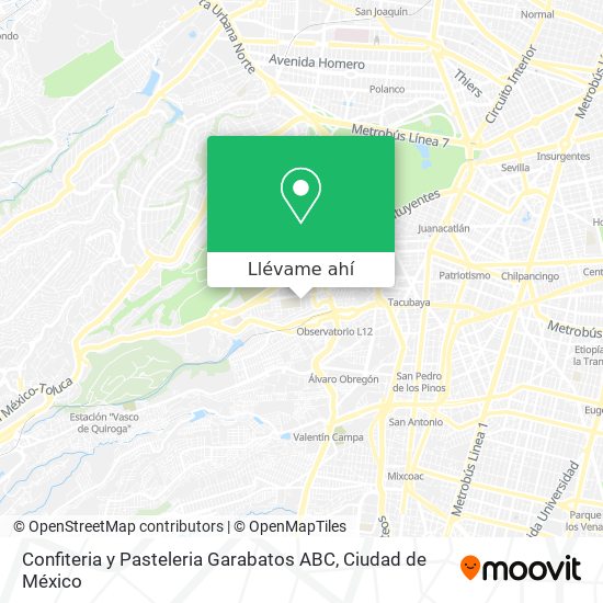 Mapa de Confiteria y Pasteleria Garabatos ABC