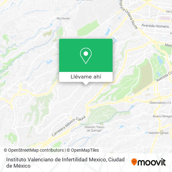 Mapa de Instituto Valenciano de Infertilidad Mexico