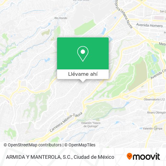 Mapa de ARMIDA Y MANTEROLA, S.C.