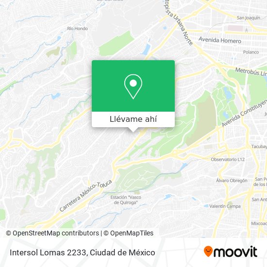 Mapa de Intersol Lomas 2233